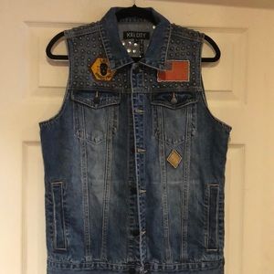 KILL CITY DENIM VEST size M- RARE!